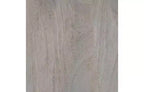 Tavolino rotondo da 12" in legno di mango con base a piedistallo tornita – Marrone naturale, completamente assemblato