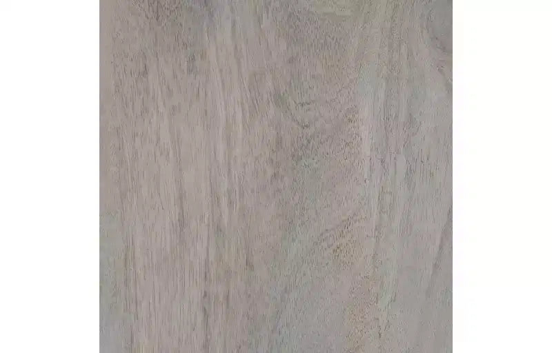 Tavolino rotondo da 12" in legno di mango con base a piedistallo tornita – Marrone naturale, completamente assemblato