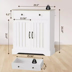 29.5 Credenza Moderna con Mobile Buffet, Tavolino Buffet Moderno da Bar per Caffè, Ripiani Regolabili, Dispensa in Legno da Cucina, per Soggiorno, Ingresso