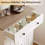 29.5 Credenza Moderna con Mobile Buffet, Tavolino Buffet Moderno da Bar per Caffè, Ripiani Regolabili, Dispensa in Legno da Cucina, per Soggiorno, Ingresso