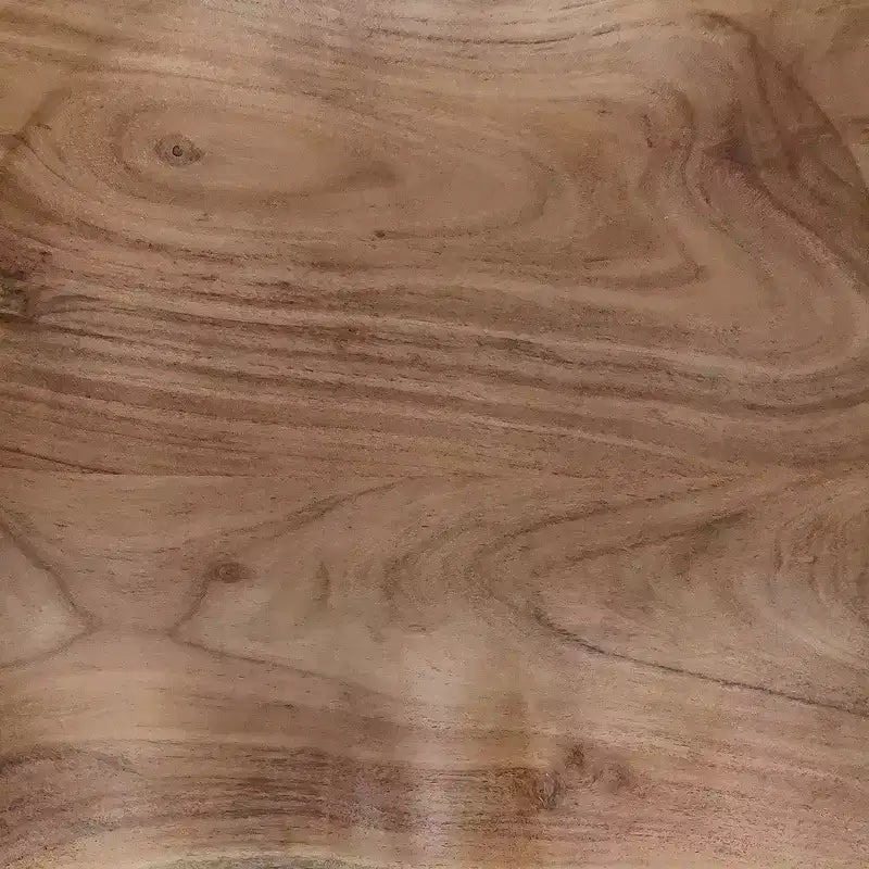 Sgabello da bar senza schienale da 29 pollici, sedile a sella fatto a mano, legno di acacia