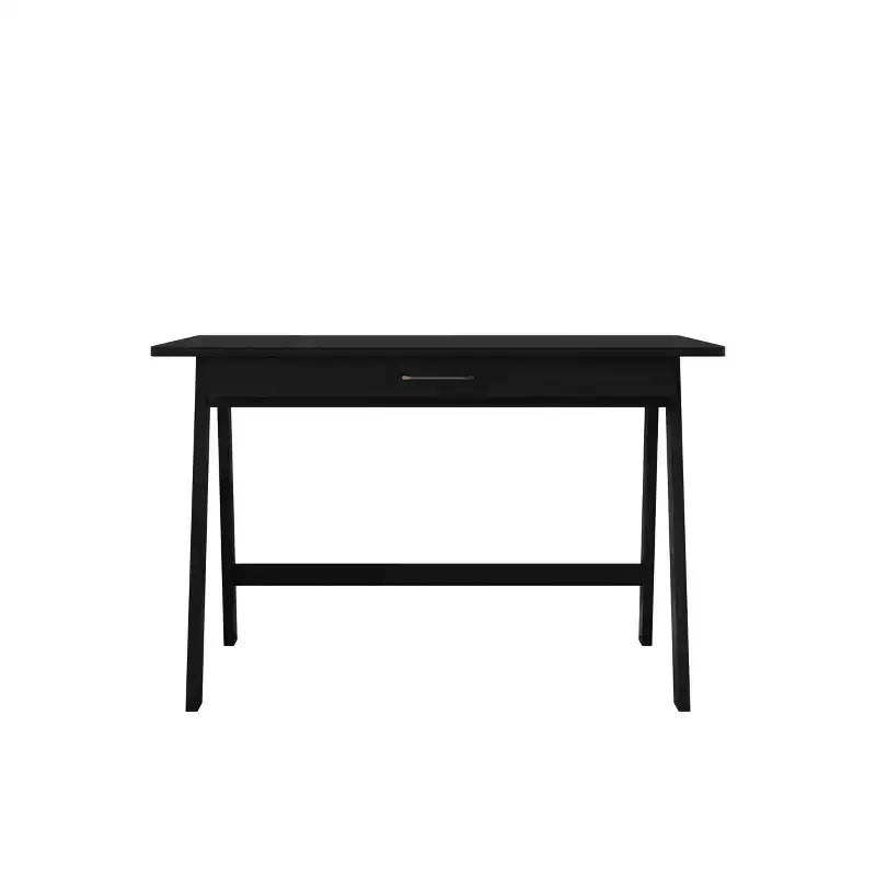 Scrivania in legno naturale con cassetto singolo e ancoraggi anti-ribaltamento – Capacità 113 kg