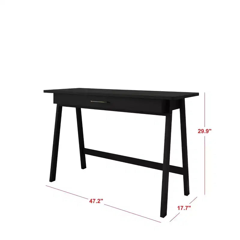 Scrivania in legno naturale con cassetto singolo e ancoraggi anti-ribaltamento – Capacità 113 kg