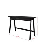 Scrivania in legno naturale con cassetto singolo e ancoraggi anti-ribaltamento – Capacità 113 kg