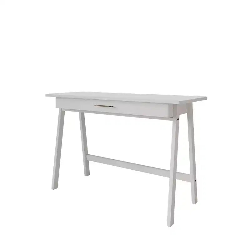 Scrivania in legno naturale con cassetto singolo e ancoraggi anti-ribaltamento – Capacità 113 kg
