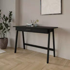 Scrivania in legno naturale con cassetto singolo e ancoraggi anti-ribaltamento – Capacità 113 kg