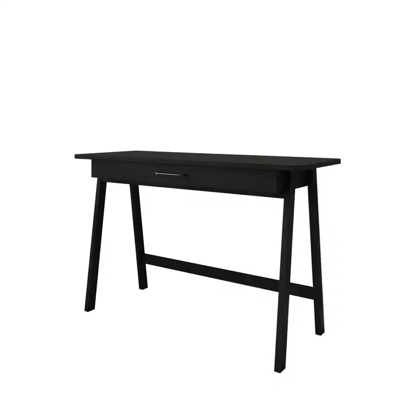 Scrivania in legno naturale con cassetto singolo e ancoraggi anti-ribaltamento – Capacità 113 kg