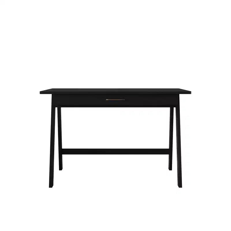 Scrivania in legno naturale con cassetto singolo e ancoraggi anti-ribaltamento – Capacità 113 kg