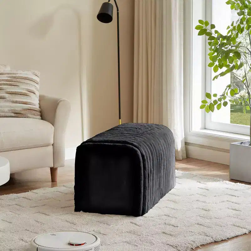 Panca Contenitore Ottomana Imbottita – Scomparto Segreto, Sedile Imbottito per Camera da Letto, Ingresso e Soggiorno
