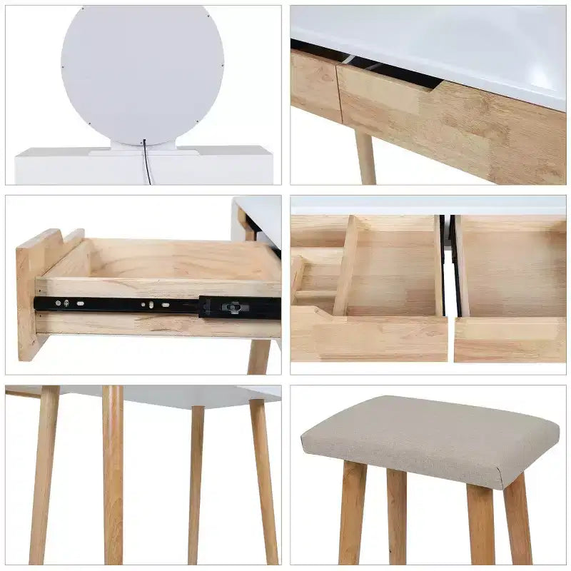 31.5 Toeletta Trucco con Specchio a LED