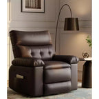TROPOW 21 Oversized Recliner Chairs with Heat and Massage - 360 Swivel Lazy Recliner Chair for Adults- Manual Rocking Chair with Remote Control