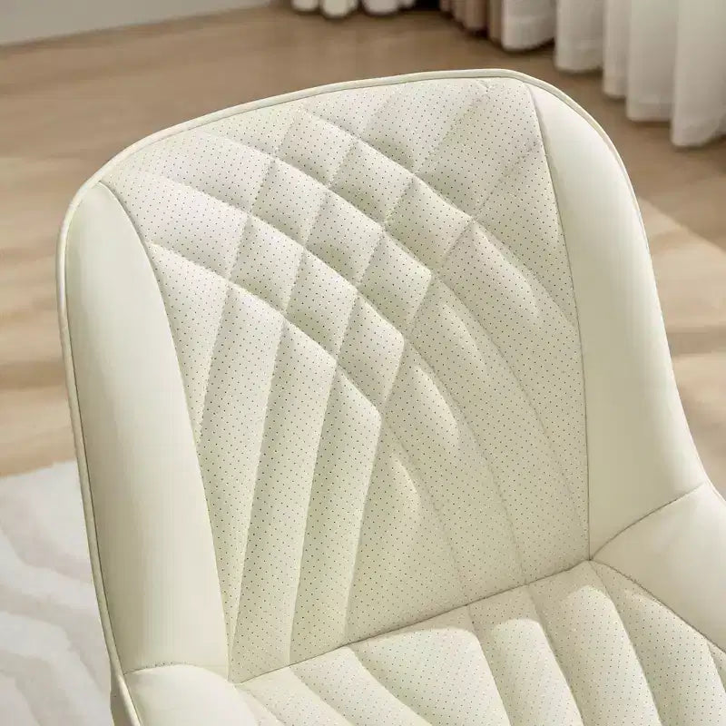 Sedie da pranzo imbottite Mid-Century Modern, set da 2 – similpelle, struttura in legno di caucciù