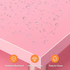Tavolo da Manicure Bianco da 42,5" per Salone con 3 Cassetti – Postazione per Unghie in MDF per Casa o Salone
