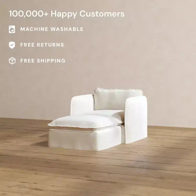 Chaise longue modulare e lavabile con seduta in memory foam e cuscino sagomato – Adatta agli animali domestici