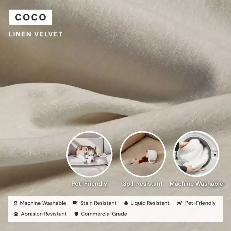 Chaise longue modulare e lavabile con seduta in memory foam e cuscino sagomato – Adatta agli animali domestici