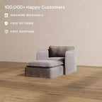 Chaise longue modulare e lavabile con seduta in memory foam e cuscino sagomato – Adatta agli animali domestici