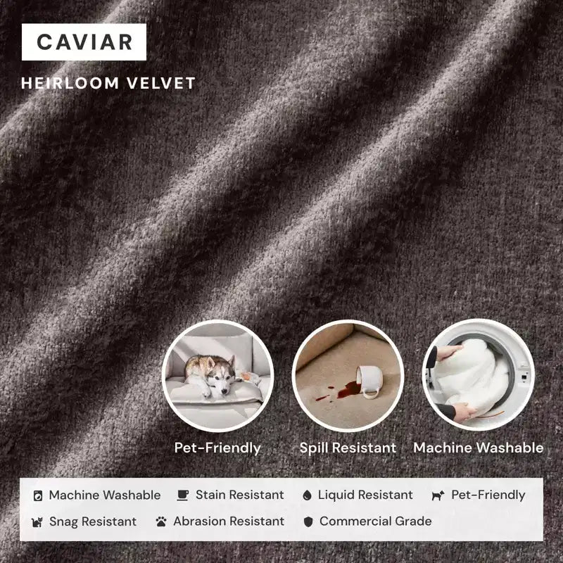 Chaise longue modulare e lavabile con seduta in memory foam e cuscino sagomato – Adatta agli animali domestici