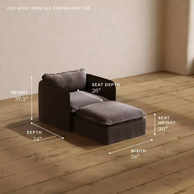 Chaise longue modulare e lavabile con seduta in memory foam e cuscino sagomato – Adatta agli animali domestici