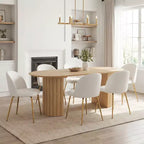 2 sedie imbottite per sala da pranzo, moderne sedie laterali senza braccioli in tessuto di lino con gambe in metallo, sedie d'accento con schienale ergonomico per sala da pranzo e soggiorno