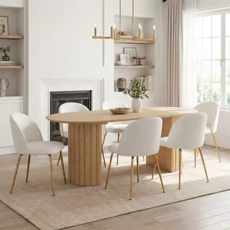 2 sedie imbottite per sala da pranzo, moderne sedie laterali senza braccioli in tessuto di lino con gambe in metallo, sedie d'accento con schienale ergonomico per sala da pranzo e soggiorno